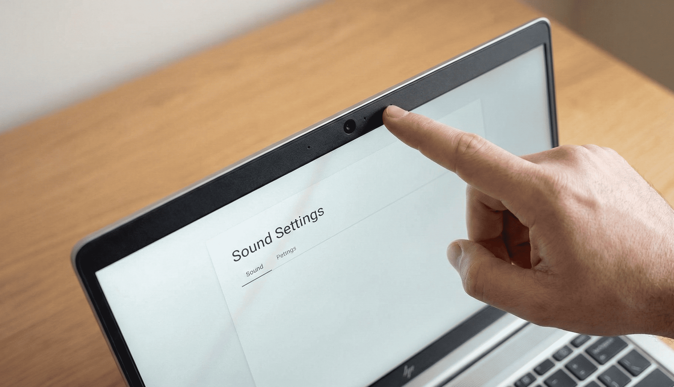 Laptop showing microphone location